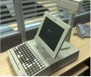 【IBM POS 8成新】超市收款機收銀機sureone4614 A04/05液晶針打 深圳梅林