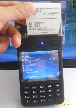 一體打印機(jī) 條碼掃描、非接觸式IC卡讀寫，GPRS移動(dòng)單據(jù)打印手持POS終端PDA