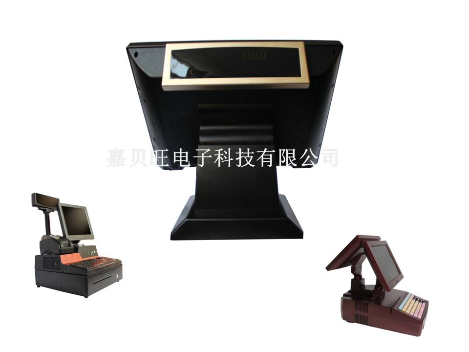 觸摸屏POS收銀機(jī)/收款機(jī)(黑色) 包含錢箱/小票機(jī)/軟件/收銀紙 適用于快餐奶茶店等