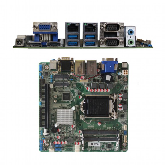 高端出口POS機主板intel六代處理器G4400主板多串口工控主板