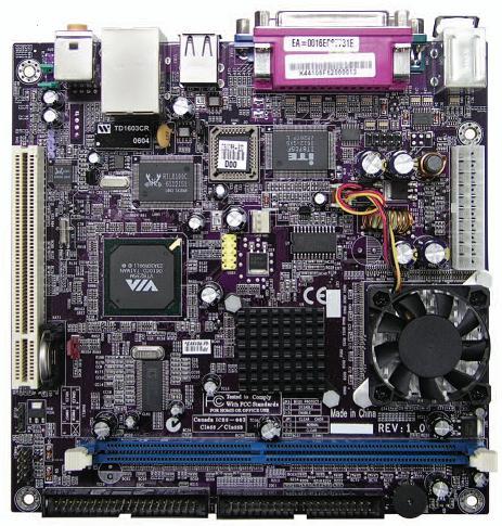 供應(yīng)POS主板威盛PC1000E(精英C3VCM6 C3-800M CPU)