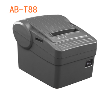 中崎打印機AB-T88自帶切刀80MM易裝紙的熱敏小票打印機