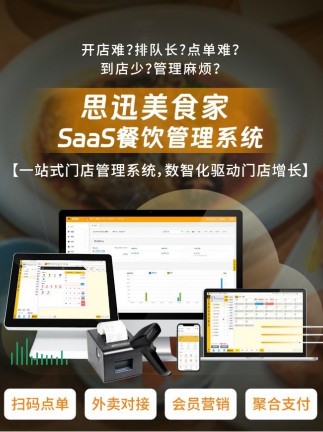 新開餐飲店要怎么弄掃碼點餐收銀系統(tǒng)?6381985450079209314978678